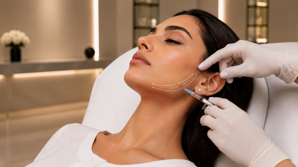 Jawline Contouring Dubai: Fillers vs Threads vs Morpheus8 - Roxana Aesthetics